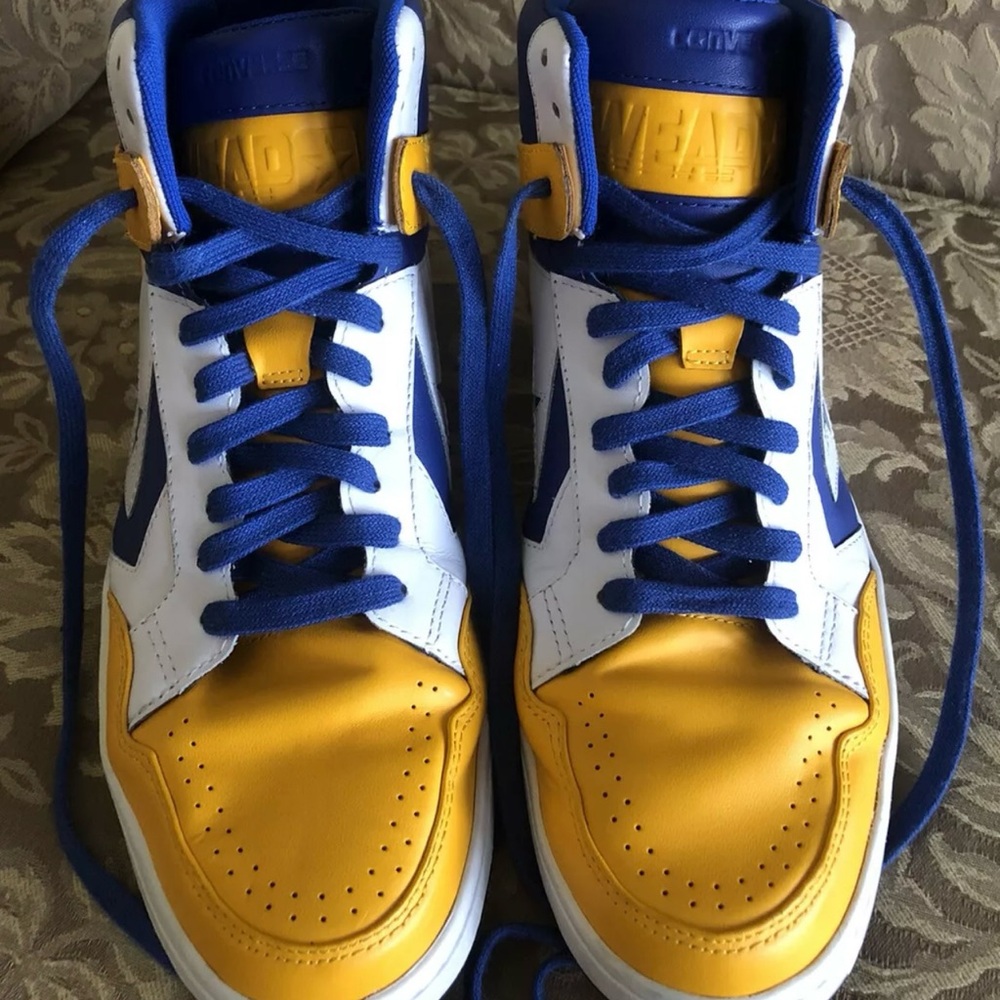 Rare Converse Cons Weapon Pro Go Dubs Leather Warriors Custom made Men Size 13 - Picture 11 of 15